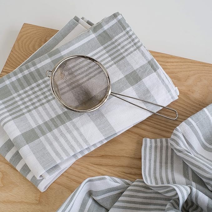 Now Designs Jumbo Pure Kitchen Towel, London Grey, Set of 3