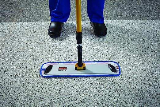 Rubbermaid Commercial Products HYGEN Microfiber Quick-Connect Mop Frame - 36 Inch, Silver, for Janitorial/Professional/Industrial Heavy-Duty Floor Cleaning/Mopping/Dusting, Plastic