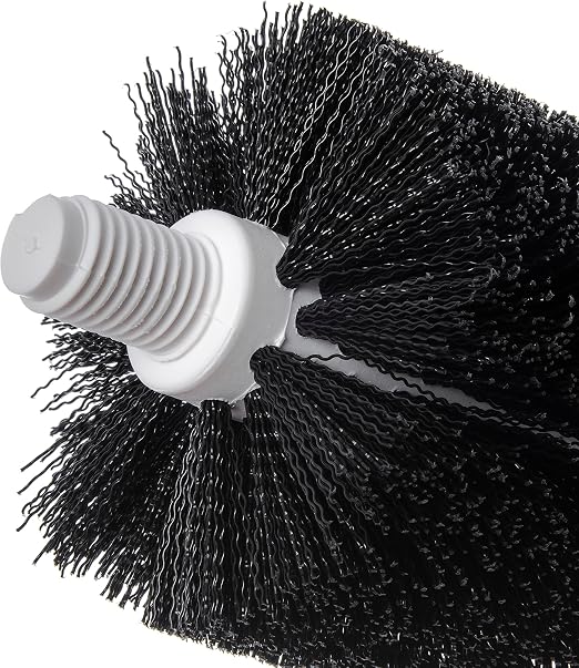SPARTA Flo-Pac Floor Drain Brush Head Only, 4 Inch Diameter for Cleaning, Kitchen, Bathroom, And Janitorial Use, Plastic, 5.5 Inches, Black, (Case of 6)