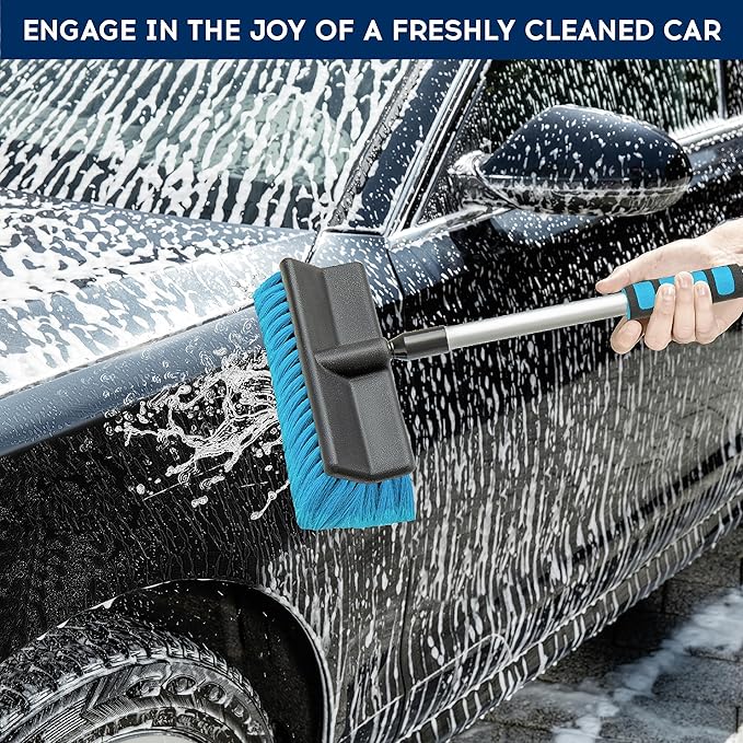 DSV Standard Window Squeegee 8'' and Car Wash Brush 10''