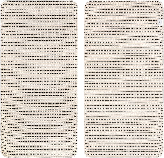 POLYTE 430 GSM Microfiber Oversize Quick Dry Lint Free Bath Towel, 60 x 30 in, 4 Pack (Waffle Weave)