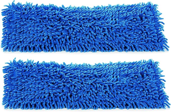 Real Clean 18 Inch Chenille Microfiber Wet Mop Pad (Pack of 2)