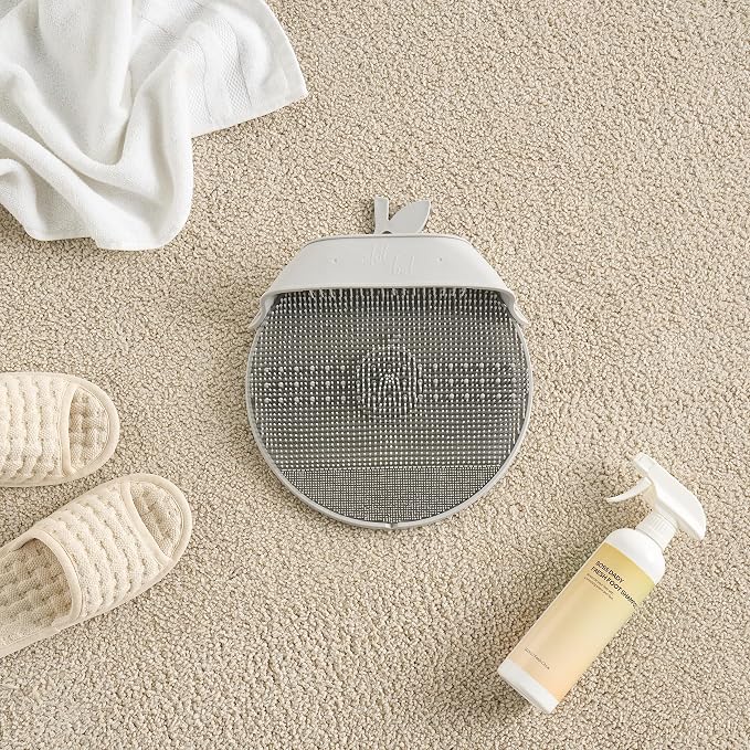 Larger Foot Scrubber - Foot Cleaner&Massager with Non-Slip Suction Cups for Use in the Shower(Black)