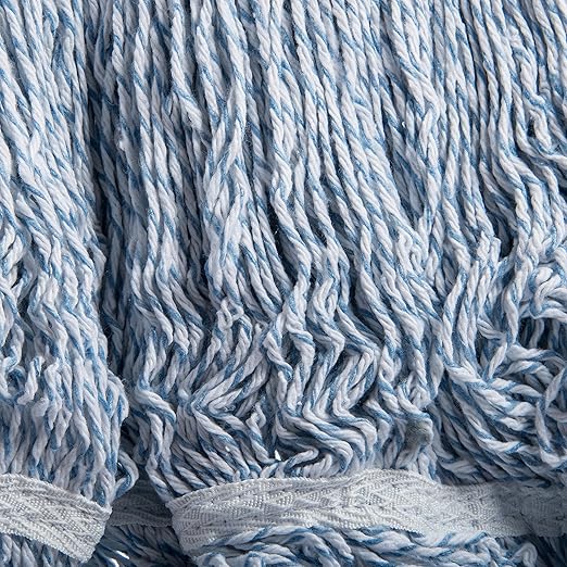 Carlisle FoodService Products 369674B14 Mop Head, 12" H, 5" W, 18" L, Rayon Cotton Blend, Large, Blue (Pack of 12)