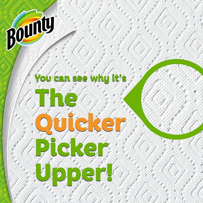 Bounty Select-A-Size Paper Towels, White, Giant Roll, 8 Rolls (Pack of 1)