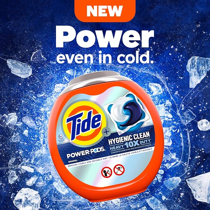 Bundle of Tide Liquid Laundry Detergent Soap, Original Scent, HE Compatible, 64 Loads, 84 fl oz + Tide Hygienic Clean Heavy 10x Duty Power PODS Laundry Detergent Pacs, Original, 25 count