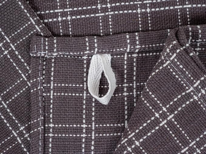 KAF Home Assorted Flat Kitchen Towels - Set of 10, 18 x 28 Inch (Gray)